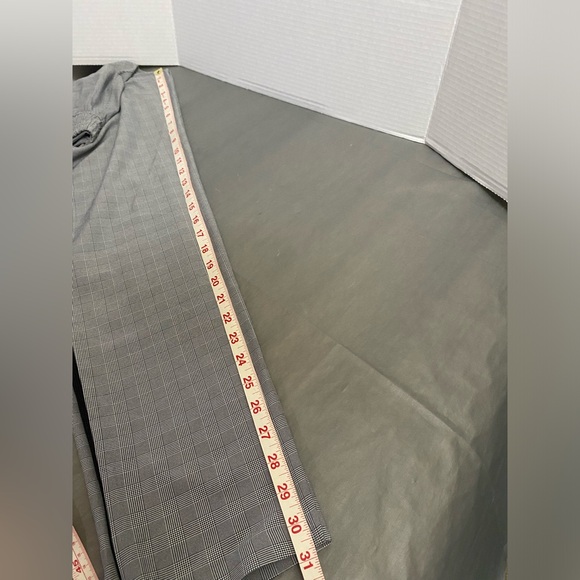 Athleta Brooklyn Ankle Pants Women 8T Black Plaid Work Comfort Stretch Waist - Picture 9 of 15